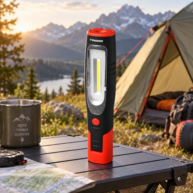 TIROSS Werklamp 400 lm met COB-led, SMD-led, magneten en USB-C