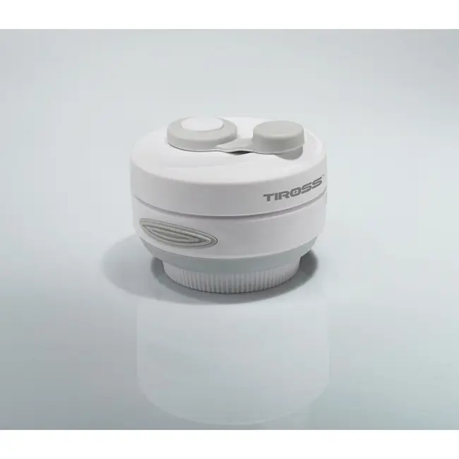 TIROSS Opvouwbare reisbeker 450 ml van siliconen met deksel en rietje