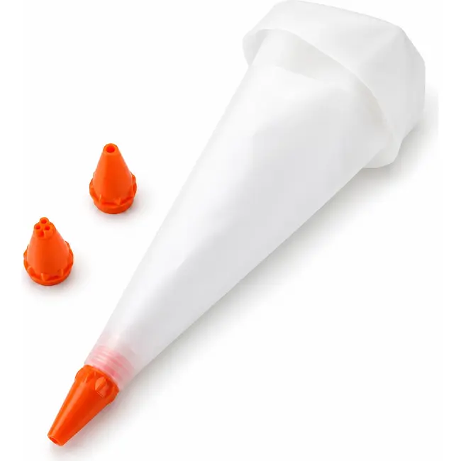 TIROSS Siliconen spuitzak 30 cm met 3 spuitmondjes voor decoreren