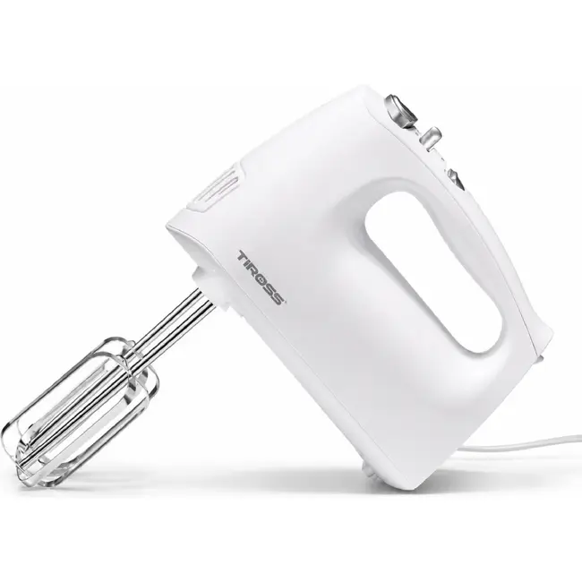 TIROSS Handmixer 500 W met 5 snelheden, turbofunctie en 2 soorten gardes