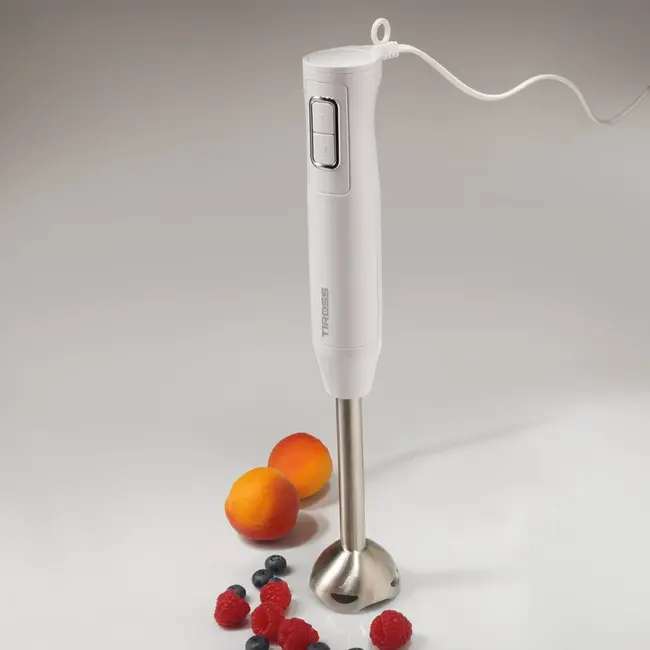 TIROSS Staafmixer 400 W met 2 snelheden en RVS messen voor pureren