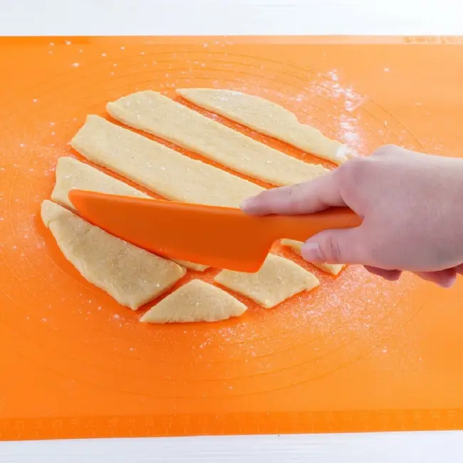 TIROSS Siliconen deegmes 20 cm flexibel voor koekjesdeeg en bakken