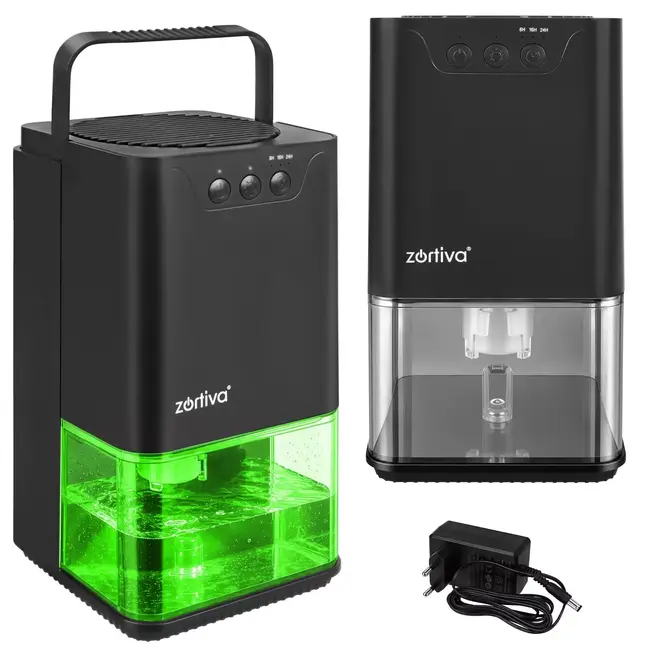Zortiva Luchtontvochtiger 1400 ml 36 W met timer, LED en capaciteit tot 380 ml per dag