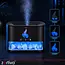 Zortiva Luchtbevochtiger 250 ml met ultrasone aromadiffuser, LED-vlameffect en timer