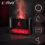Zortiva Luchtbevochtiger 250 ml met ultrasone aromadiffuser, LED-vlameffect en timer