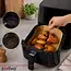 Zortiva Airfryer bakpapier 20 x 20 cm - 400 bakjes met antikleeflaag en 4,5 cm hoge rand