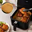 Zortiva Airfryer bakpapier 20 x 20 cm - 400 bakjes met antikleeflaag en 4,5 cm hoge rand