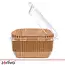 Zortiva Airfryer bakpapier 20 x 20 cm - 400 bakjes met antikleeflaag en 4,5 cm hoge rand