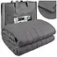 Isomedix Gewichtsdeken 8 kg 200 x 150 cm grijs met glazen bolletjes en 7-laagse opbouw