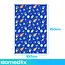 Isomedix Gewichtsdeken kinderen 3 kg 100 x 150 cm blauw met glazen bolletjes en ruimtemotief