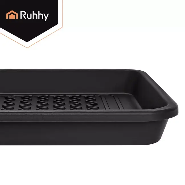 Ruhhy XXL Schoenmat 75,5 x 38 cm Zwart – Lekbak Schoenen