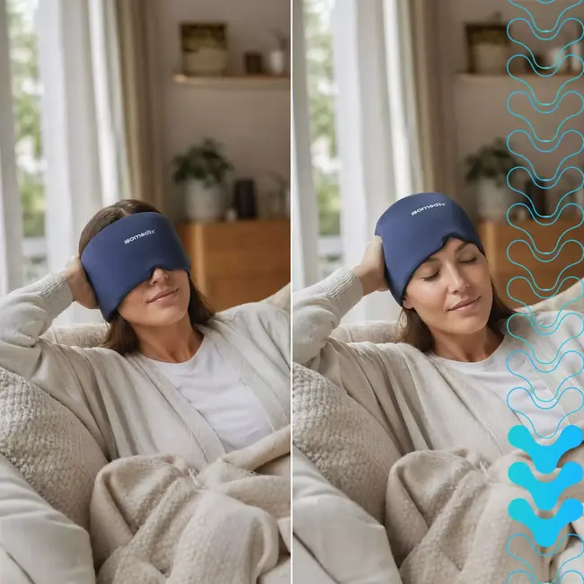 Isomedix gelmuts 360° – herbruikbaar koel- en warmtekompres donkerblauw