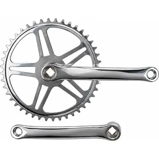 Falkx Crankstel - 44T - Staal - Zilver - 170 mm - Spieloos - Stadsfiets