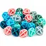 Pexkids Ovale spaakkralen met reflectie - 30 stuks - 6 kleuren - Eenvoudig te bevestigen