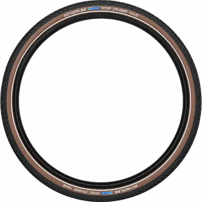 Schwalbe Buitenband 28x1.75 - Zwart/coffee - Reflectie - K-Guard bescherming - Duurzaam materiaal