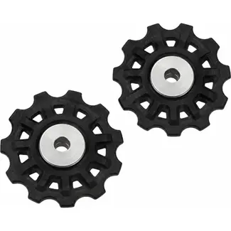 Sunrace Derailleurwielset - 11T - Duurzaam composiet - Zwart/Rood