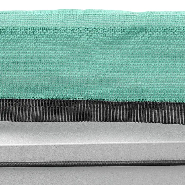 ProPlus Fijnmazig aanhangernet 1,80 x 3,00 m groen met elastisch koord voor losse lading in aanhanger