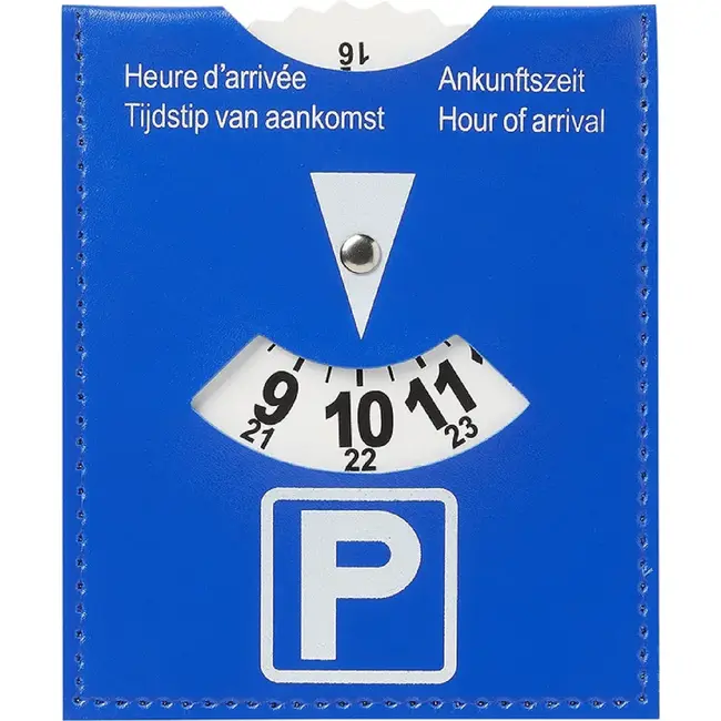 ProPlus Blauwe parkeerschijf - Duurzaam PU - 10 x 12 cm - Europese norm