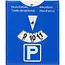 ProPlus Blauwe parkeerschijf - Duurzaam PU - 10 x 12 cm - Europese norm