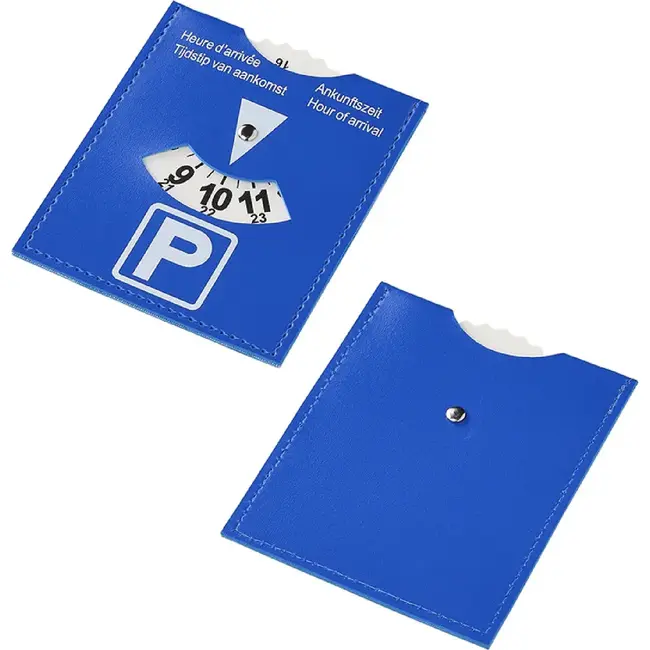 ProPlus Blauwe parkeerschijf - Duurzaam PU - 10 x 12 cm - Europese norm
