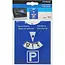 ProPlus Blauwe parkeerschijf - Duurzaam PU - 10 x 12 cm - Europese norm