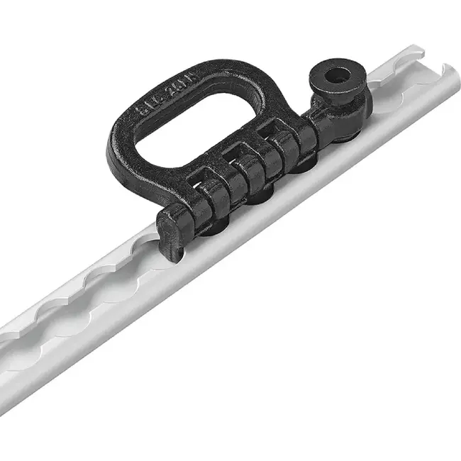 ProPlus Viervoudige stud fitting klapbaar voor airline rail met 25 kN trekbelasting en sjorpunt
