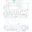 ProPlus Viervoudige stud fitting klapbaar voor airline rail met 25 kN trekbelasting en sjorpunt