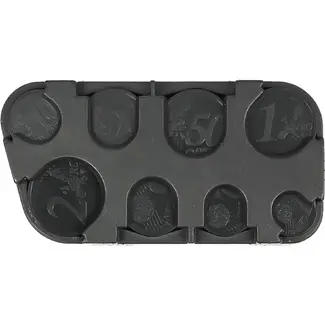 Benson Euromunt houder - Handig - Compact - Zwart - 10 x 5.2 cm