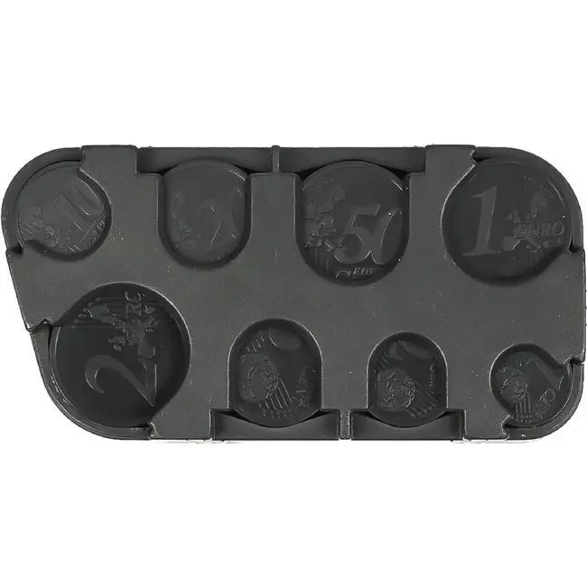 Benson Euromunt houder - Handig - Compact - Zwart - 10 x 5.2 cm