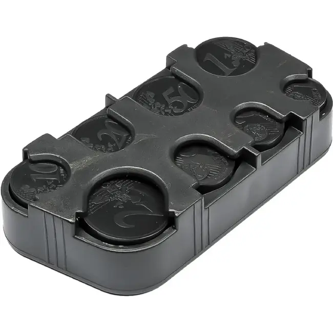 Benson Euromunt houder - Handig - Compact - Zwart - 10 x 5.2 cm