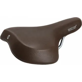 Selle Comfort Comfortabel fietszadel - Smart Foam technologie - Breed zitvlak - Waterdicht - Bruin