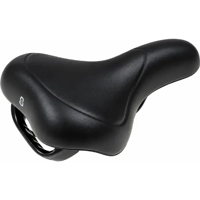 Selle Comfort Comfortabel fietszadel met handgreep - robuust en hufterproof ontwerp - ideaal voor verhuurfietsen