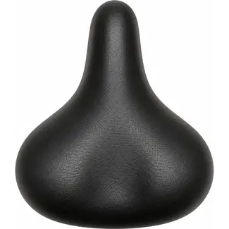 Selle Comfort Comfortabel fietszadel - Retro design - Elastomeer vering - Zwart - Zonder strop