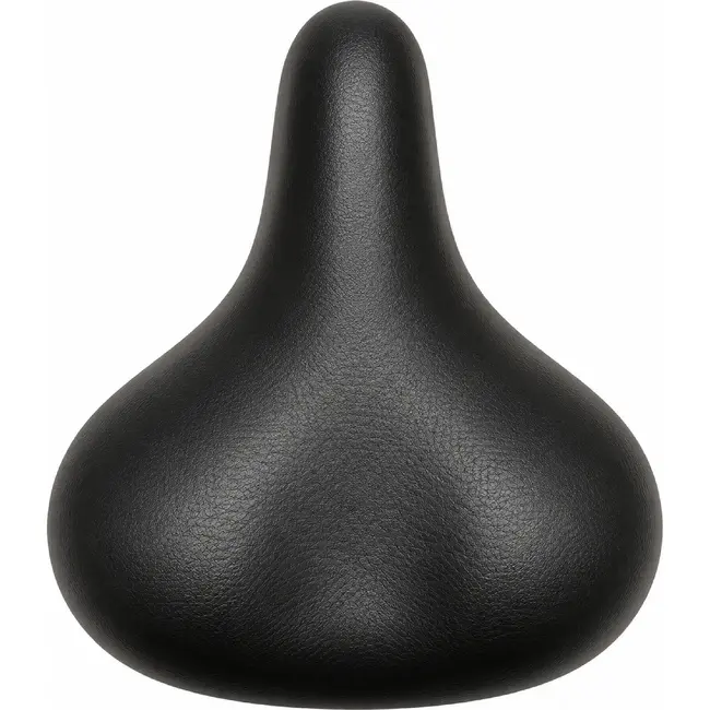 Selle Comfort Comfortabel fietszadel - Retro design - Elastomeer vering - Zwart - Zonder strop