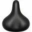 Selle Comfort Comfortabel fietszadel - Retro design - Elastomeer vering - Zwart - Zonder strop