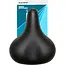 Selle Comfort Comfortabel fietszadel - Retro design - Elastomeer vering - Zwart - Zonder strop
