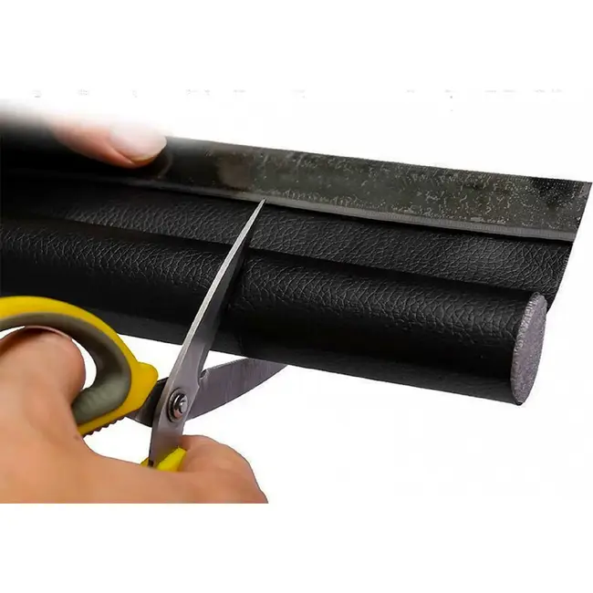 Keltin Tochtstopper deur met klittenband - zwart schuim - 96 cm lang