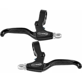 Tektro V-brake remgreepset - ergonomisch - 4-vinger ontwerp - zwart - links en rechts
