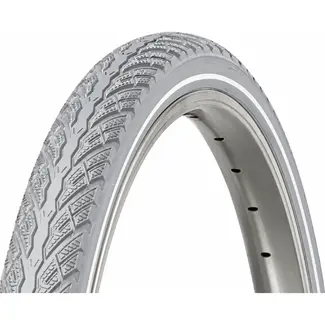 Merkloos Buitenband, grijs met reflectie, 28x1.60, ETRTO 42-622