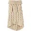 Purlov gebreide hondentrui beige S voor kleine honden