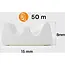 Keltin Zelfklevende EPDM afdichting E-profiel 15 x 8 mm wit voor ramen, deuren en kozijnen - rol 100 m