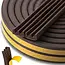 Keltin Zelfklevende EPDM afdichting E-profiel 9 x 4 mm bruin 150 m