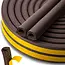 Keltin Zelfklevende EPDM afdichting D-profiel 14 x 12 mm bruin 40 m