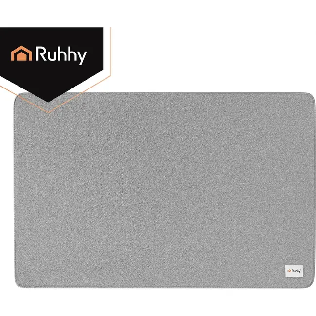 Ruhhy Beschermmat voor stoel - 80 x 120 cm - antislip PU-onderkant en afgewerkte randen