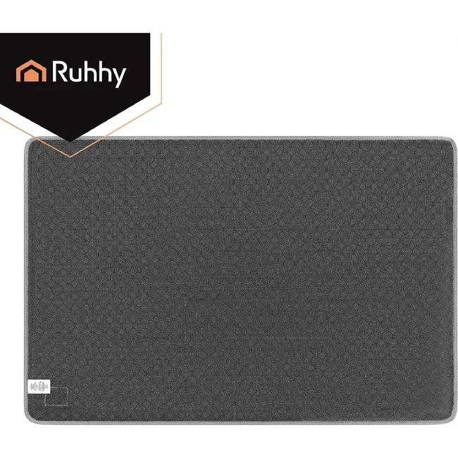 Ruhhy Beschermmat voor stoel - 100 x 150 cm - antislip PU-onderkant - randen die niet rafelen