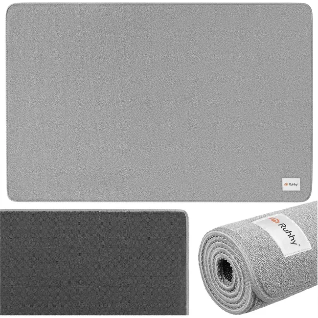 Ruhhy Beschermmat voor stoel - 100 x 150 cm - antislip PU-onderkant - randen die niet rafelen