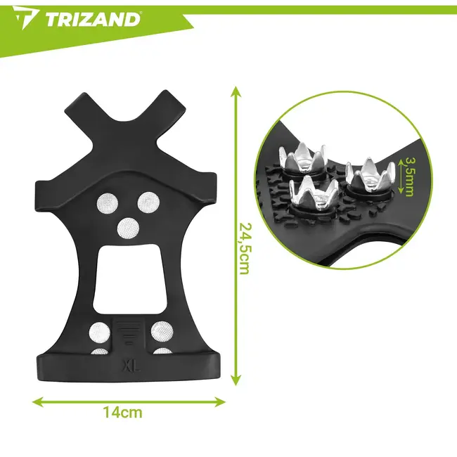 Trizand Schoenspikes XL - antislip voor sneeuw en ijs - maat 45-48 - 1 paar