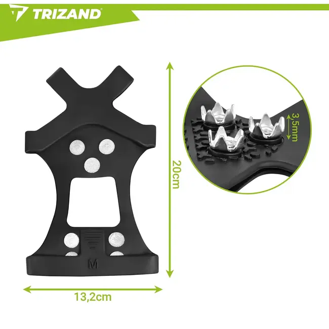 Trizand Schoenspikes M - antislip voor sneeuw en ijs - maat 35-39 - 1 paar