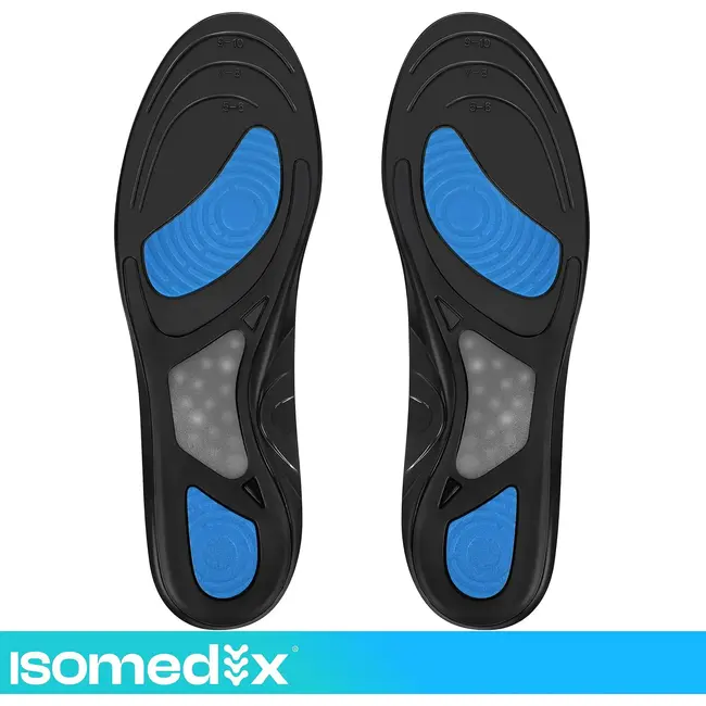Isomedix Gel-inlegzolen maat 37-42 - voetboogondersteuning - op maat te knippen - wasbaar - 1 paar