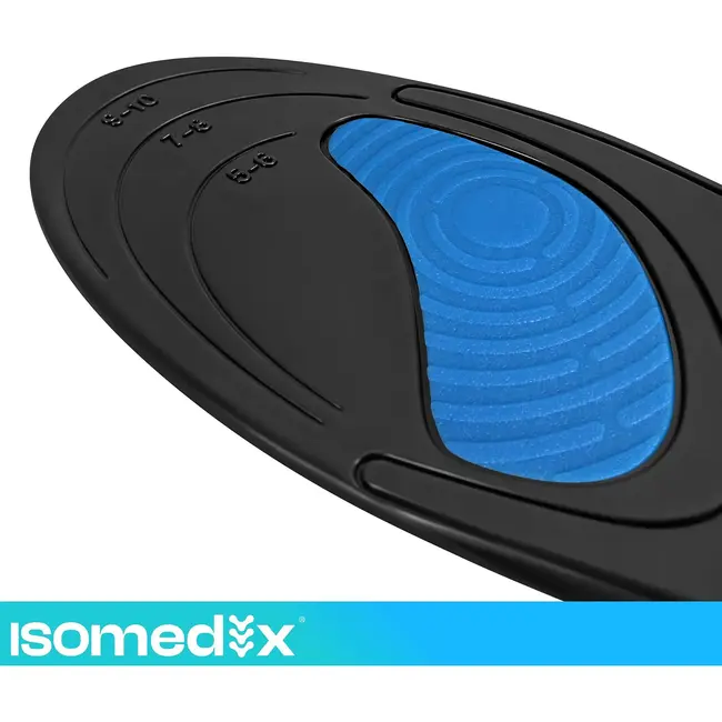 Isomedix Gel-inlegzolen maat 37-42 - voetboogondersteuning - op maat te knippen - wasbaar - 1 paar